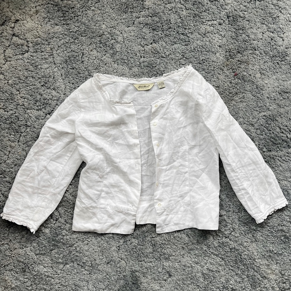 Vintage Eddie Bauer 100% Linen Buttondown